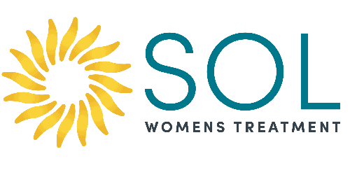 Sol Womens Treatment logo with sun design and text.